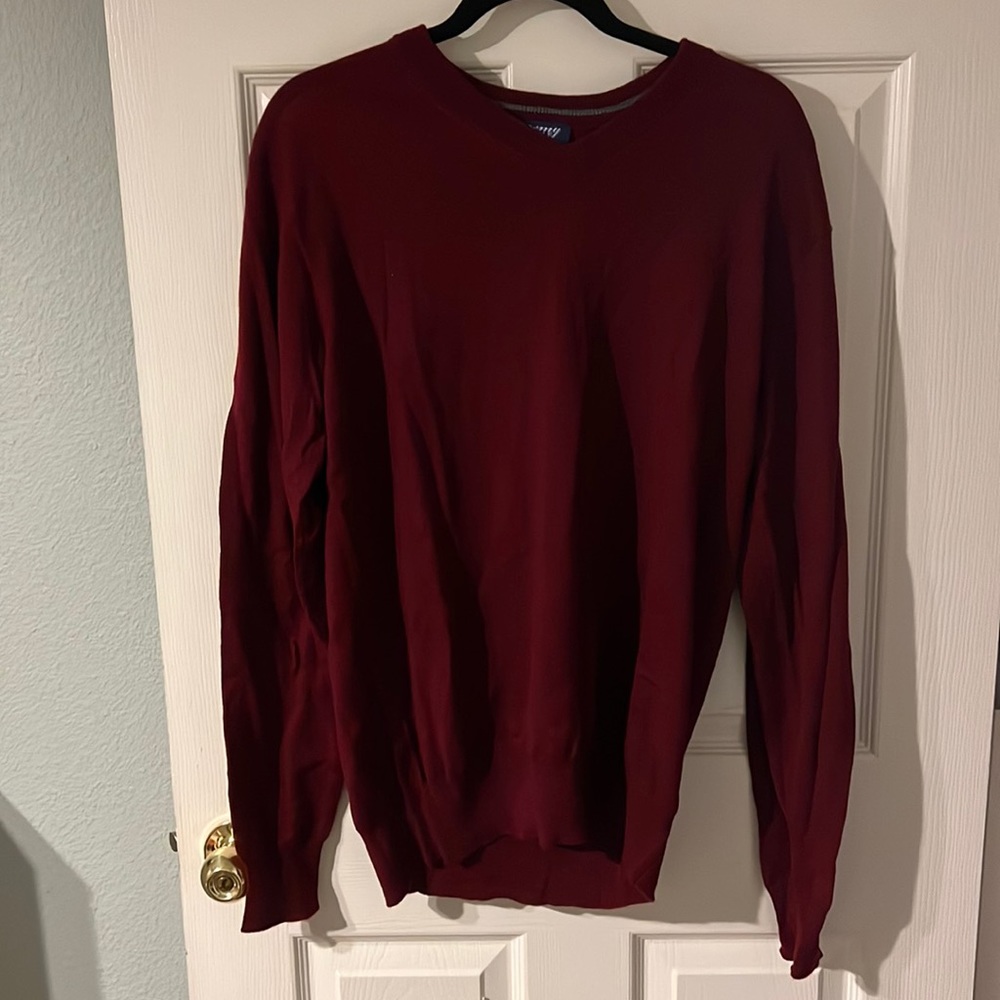 Men’s merino wool v-neck sweater